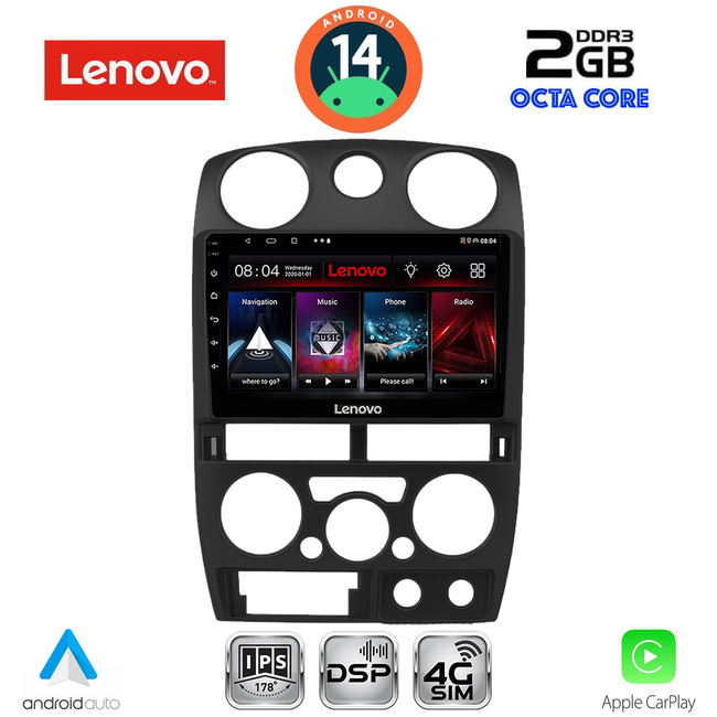 LENOVO LVF 5254BL_CPA (9inc) MULTIMEDIA TABLET for ISUZU D-MAX mod. 2008-2012 (BLACK)