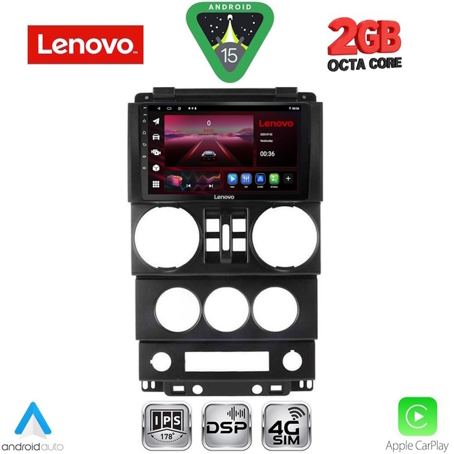 LENOVO LVF 5294_CPA (9inc) MULTIMEDIA TABLET for JEEP WRANGLER  mod. 2006-2011