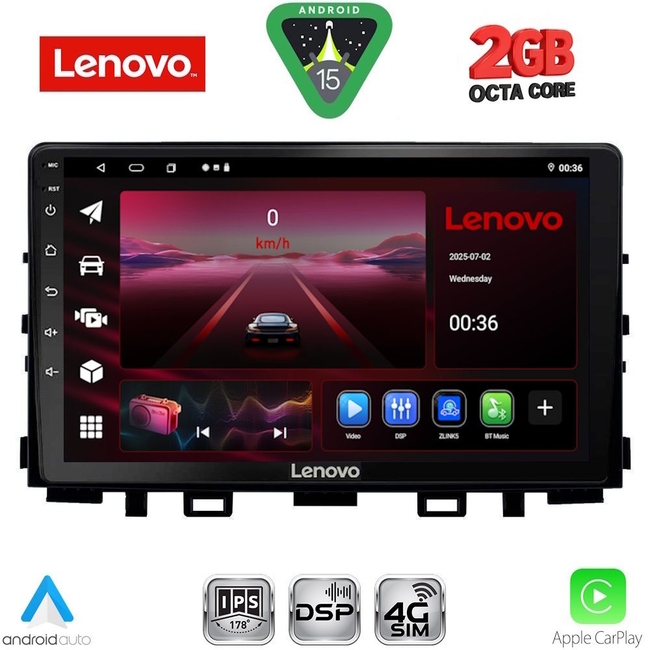 LENOVO LVF 5316_CPA (9inc) MULTIMEDIA TABLET for KIA RIO mod. 2018-2026 – STONIC mod. 2017-2026