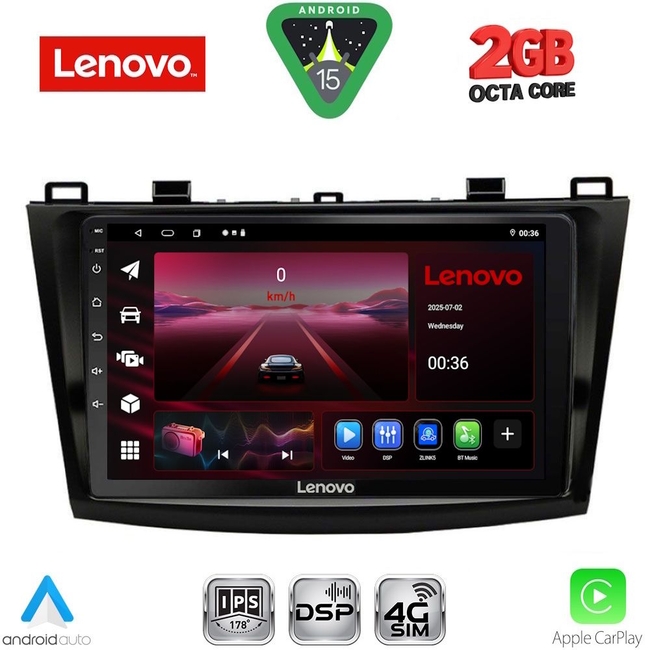 LENOVO LVF 5366_CPA (9inc) MULTIMEDIA TABLET for MAZDA 3 mod. 2009-2014