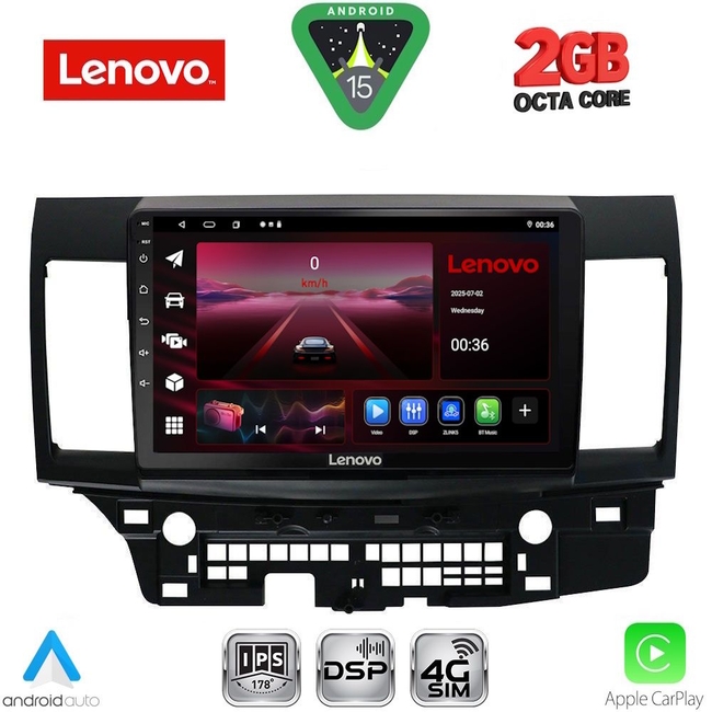 LENOVO LVF 5434_CPA (10inc) MULTIMEDIA TABLET for MITSUBISHI LANCER mod. 2008-2017