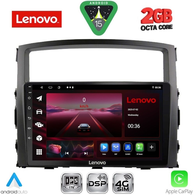 LENOVO LVF 5446_CPA (9inc) MULTIMEDIA TABLET for MITSUBISHI PAJERO mod. 2006-2013