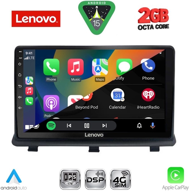 LENOVO LVF 5480_CPAA (9inc) MULTIMEDIA TABLET for OPEL ANTARA mod. 2006-2016