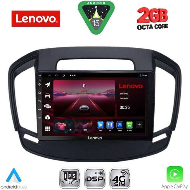 LENOVO LVF 5492_CPA (9inc) MULTIMEDIA TABLET for OPEL INSIGNIA mod. 2014-2017