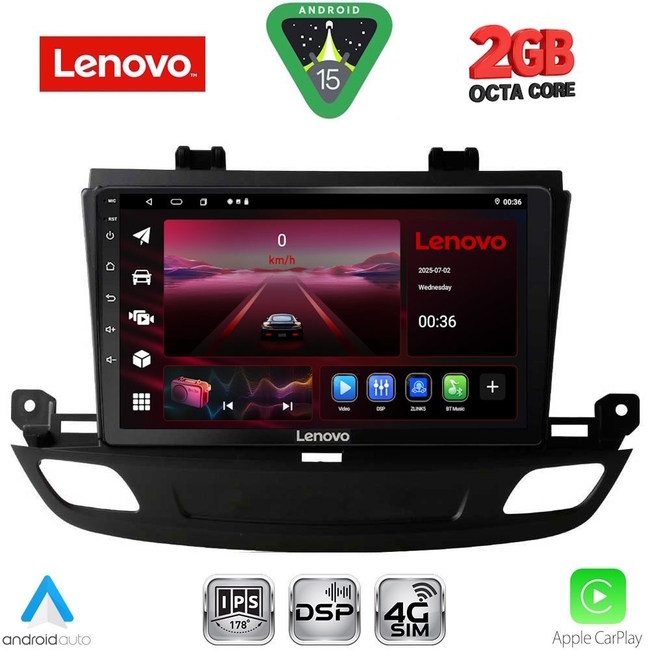 LENOVO LVF 5493_CPA (9inc) MULTIMEDIA TABLET for OPEL INSIGNIA mod. 2018-2024