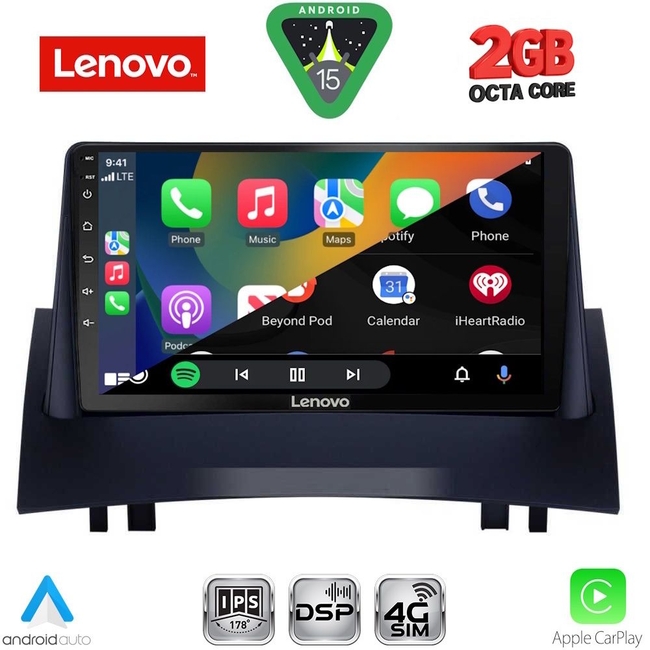LENOVO LVF 5555_CPA (9inc) MULTIMEDIA TABLET for RENAULT MEGANE 2 mod. 2002-2008