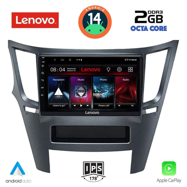LENOVO LVF 5667_CPA (9inc) MULTIMEDIA TABLET for SUBARU LEGACY – OUTBACK mod. 2009&gt;