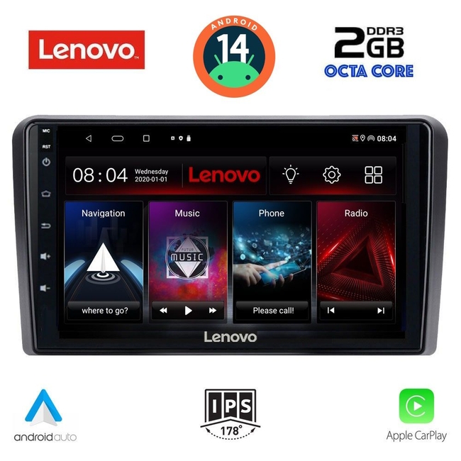 LENOVO LVF 5744_CPA (9inc) MULTIMEDIA TABLET for GOLF 4 mod. 1998-2003