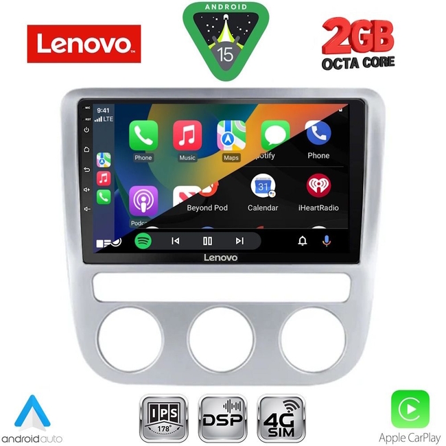 LENOVO LVF 5752_CPA CLIMA (9inc) MULTIMEDIA TABLET for VW EOS mod. 2006-2016 - SCIROCCO mod. 2008-2010