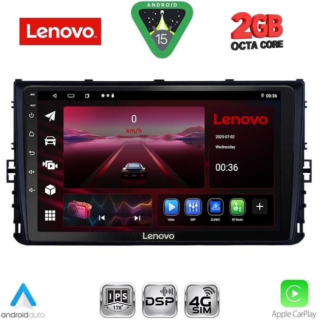LENOVO LVF 5758_CPA (9inc) MULTIMEDIA TABLET for VW POLO – TROC – TCROSS mod. 2017-2026