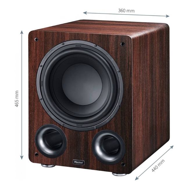 Magnat Alpha RS 12 Ενεργό Subwoofer 12" 120W RMS Μόκκα (Τεμάχιο)