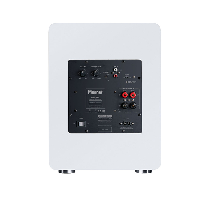 Magnat Alpha RS 8 Ενεργό Subwoofer 8" 80 RMS Λευκό (Τεμάχιο)