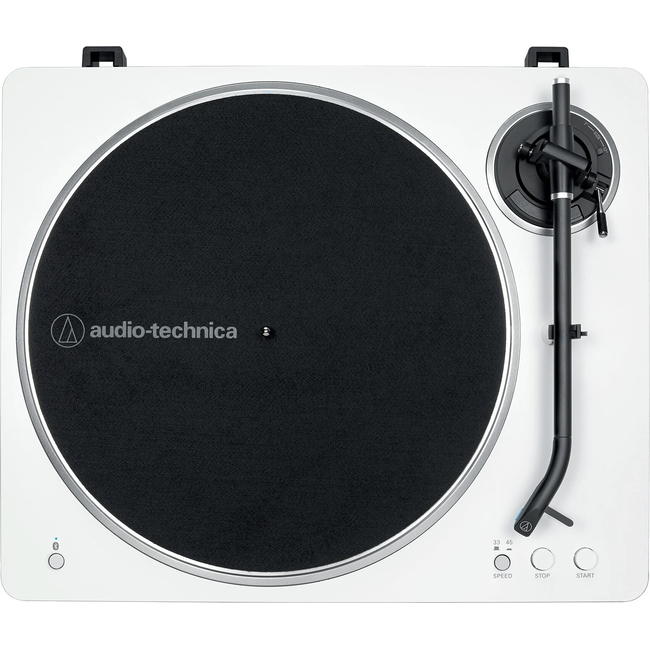 Audio Technica AT-LP70XBT - White/Silver -  Με εγγύηση αντιπροσωπείας και ταινία γνησιότητας