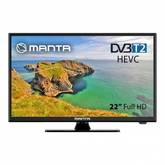 Manta TV 22LFN123D  LED TV 22'' DVB-C/T2, DC 12V Model 2023