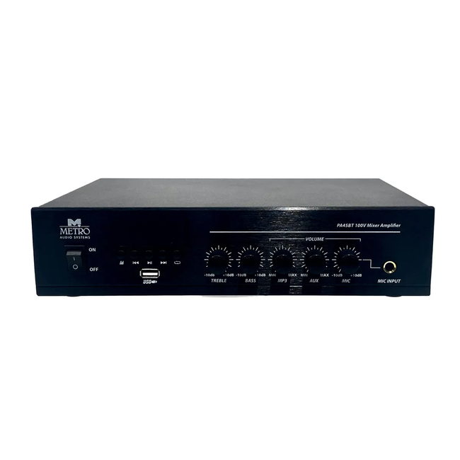 Metro Audio Systems Ενισχυτής PA-45BT Με Bluetooth