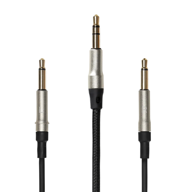 Meze Audio DUAL MONO 3.5 MM 99 SERIES Black Silver with Rmote 1.5m STANDARD CABLE