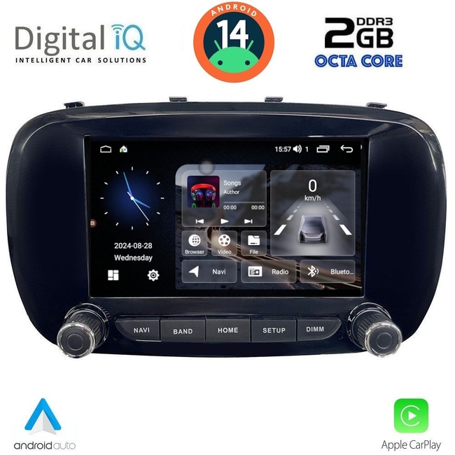 DIGITAL IQ MSF 366_CPA (7" DECK) MULTIMEDIA SYSTEM for FIAT 500X mod. 2014&gt;