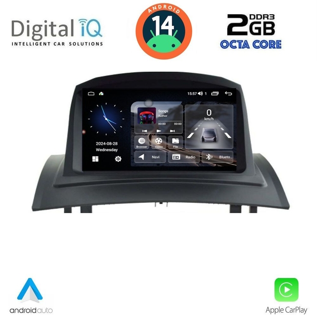 DIGITAL IQ MSF 382_CPA (7" DECK) MULTIMEDIA SYSTEM for RENAULT MEGANE II mod. 2002-2008