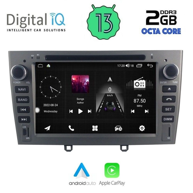 DIGITAL IQ MSF 383_CPA (7” DECK) MULTIMEDIA SYSTEM for PEUGEOT 308 mod. 2007-2012