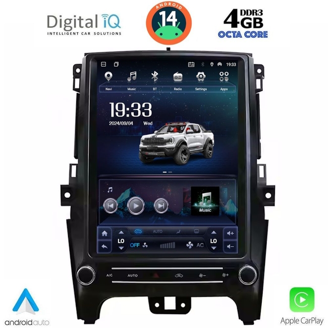 DIGITAL IQ MSF 645_CPA (TESLA 12.3") MULTIMEDIA OEM for FORD RANGER mod. 2015-2022