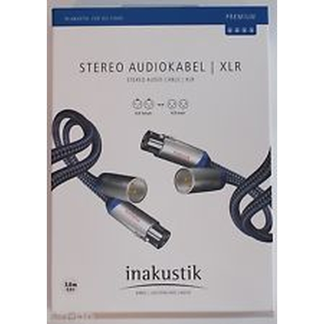 Inakustik 0040503 Premium stereo XLR - 3m (Ζεύγος)