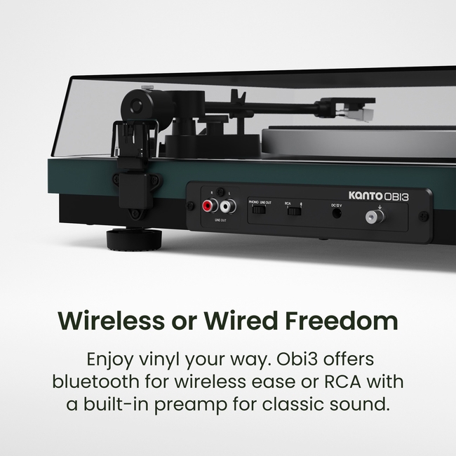 Kanto Audio Obi3 2nd Gen Green - belt drive - BT