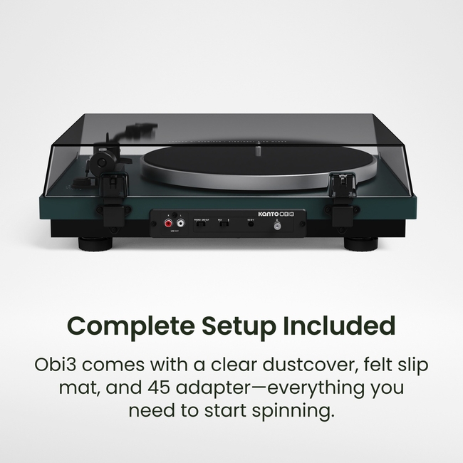 Kanto Audio Obi3 2nd Gen Green - belt drive - BT