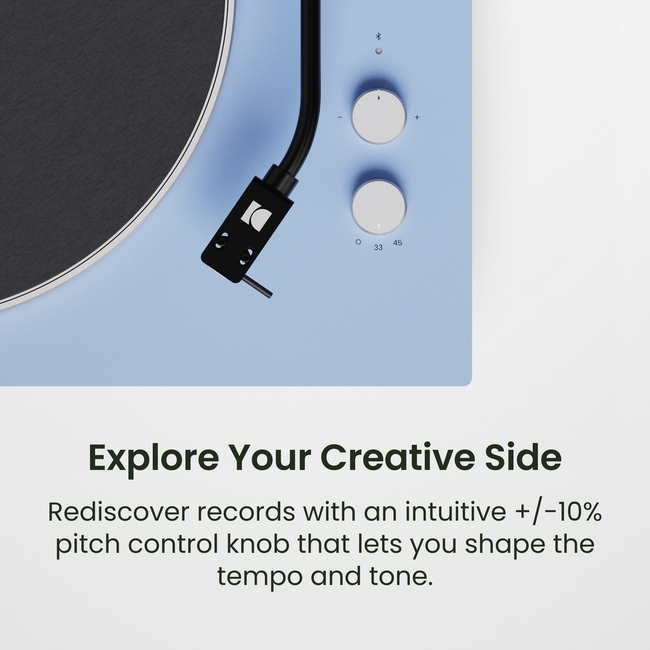 Kanto Audio Obi3 2nd Gen Ice Blue - belt drive - BT