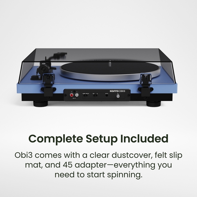 Kanto Audio Obi3 2nd Gen Ice Blue - belt drive - BT