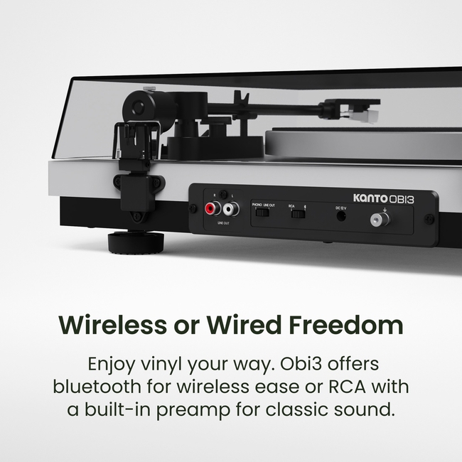 Kanto Audio Obi3 2nd Gen White - belt drive - BT