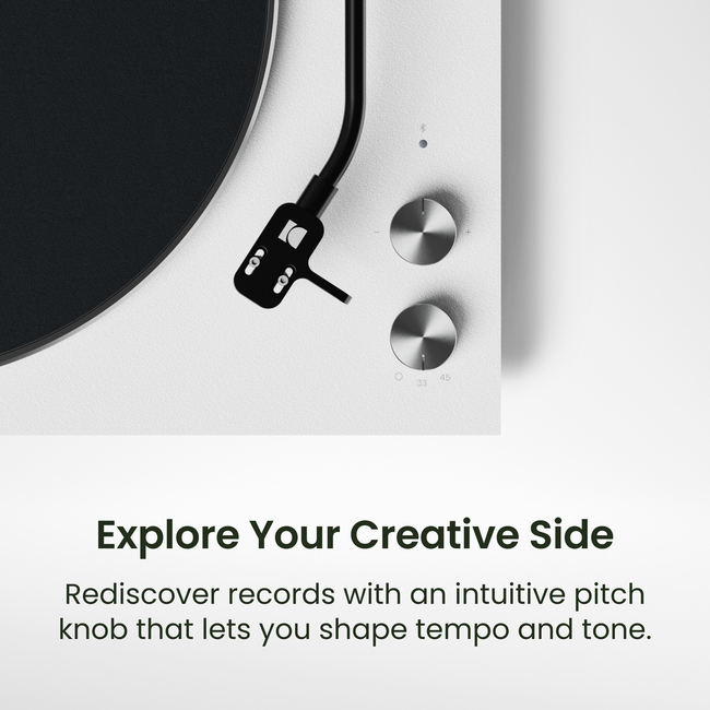 Kanto Audio OBI3 BT - Belt-drive - με προενισχυτή - Matte White