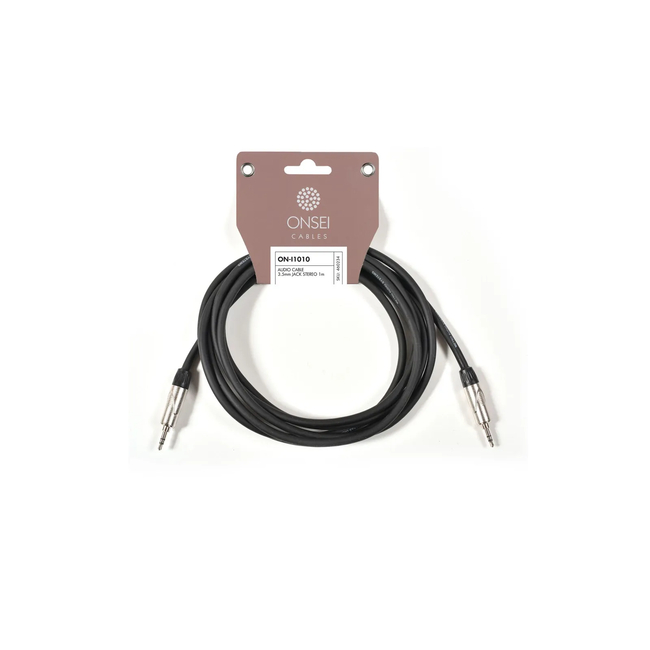 Onsei ON-I1030 Τερματισμένο Καλώδιο Ήχου 3.5mm Jack Stereo σε 3.5mm Jack Stereo 3m - (5213007194510)
