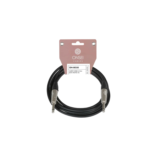 Onsei ON-I8050 Καλώδιο Ήχου 6.3mm Jack Mono σε 6.3 Jack Mono 5m - (5213007194527)