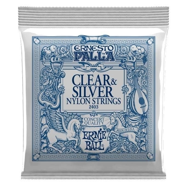 Ernie Ball 2403 Ernesto Palla Clear & Silver Xορδές Kλασσικής Kιθάρας
