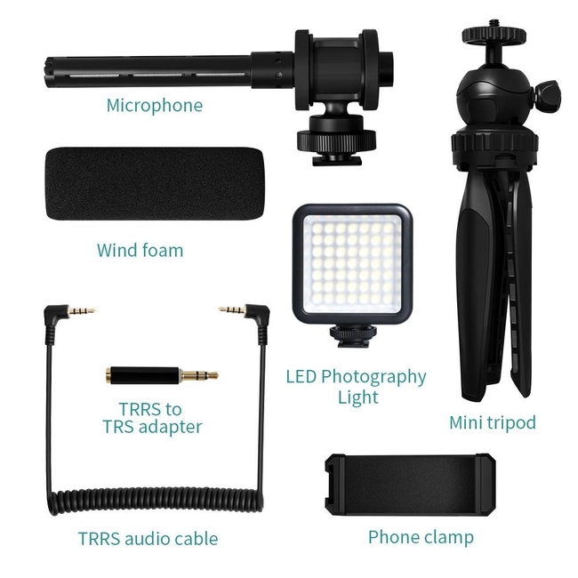 Maono AU-CM11PL - Vlog Microphone με LED Light 