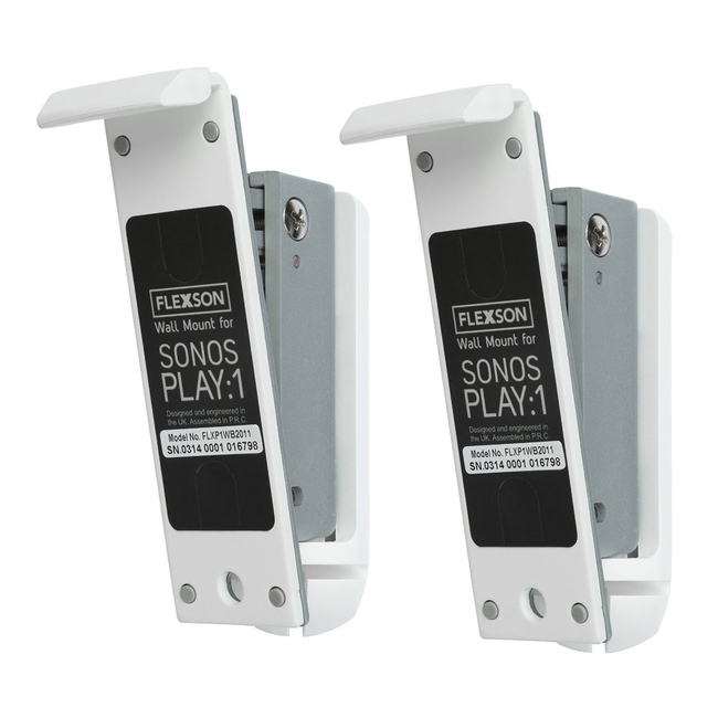Flexson P1-WMX2 - Wall Mount Play1 White (Ζεύγος)