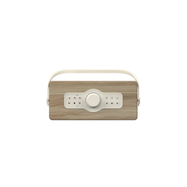 PURE CLASSIC AURA Φορητό Ηχείο Bluetooth Cotton White/Oak