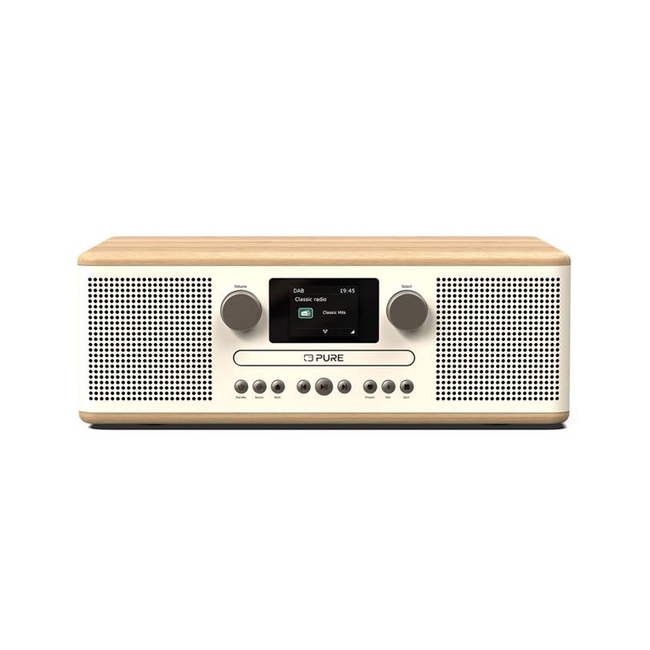 PURE Classic C-D6 Oλοκληρωμένο Mίνι Hχοσύστημα, Λευκό /Bελανιδιά