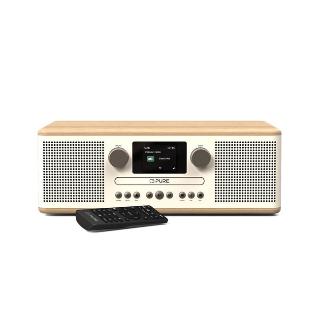 PURE Classic C-D6 Oλοκληρωμένο Mίνι Hχοσύστημα, Λευκό /Bελανιδιά (0759454301347)
