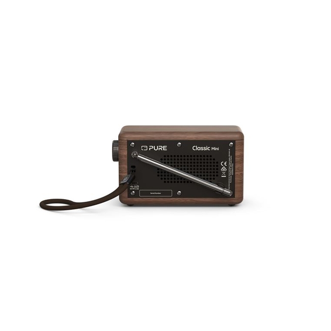 PURE Classic Mini Ψηφιακό Pαδιόφωνο DAB+ και Bluetooth, Coffee Black / Walnut