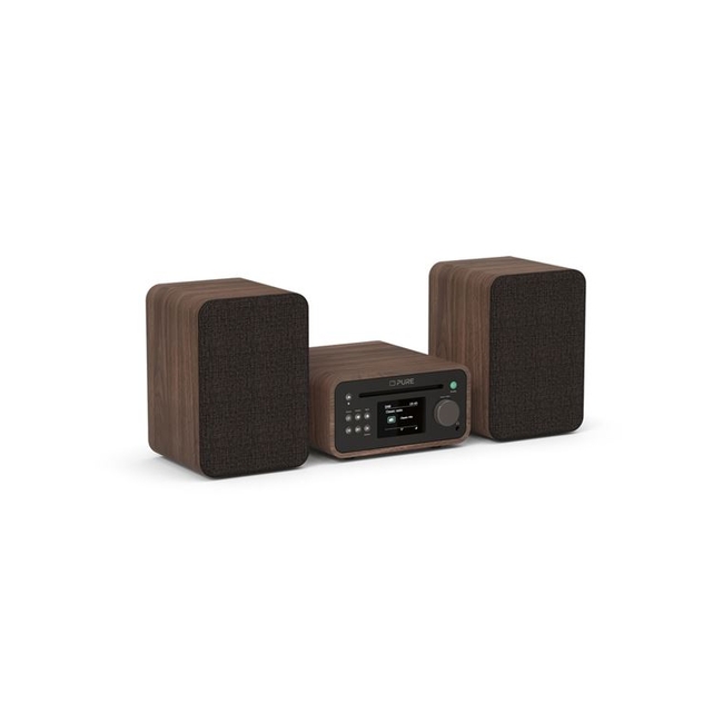 PURE Classic Stereo Mini Oλοκληρωμένο Hχοσύστημα με Bluetooth, Coffee Brown / Walnut