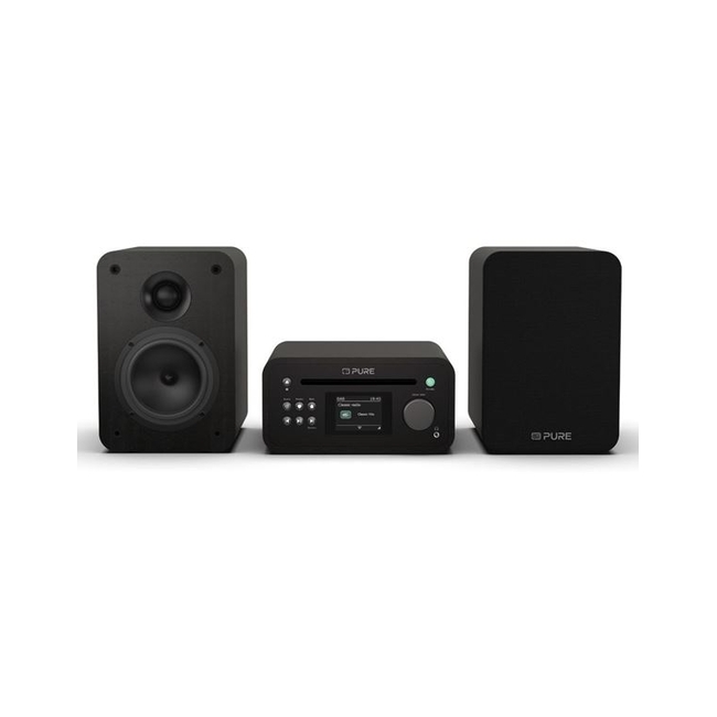 PURE Classic Stereo Mini Ολοκληρωμένο Ηχοσύστημα Bluetooth Μαύρο