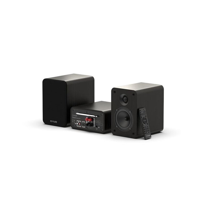 PURE Classic Stereo Mini Ολοκληρωμένο Ηχοσύστημα Bluetooth Μαύρο