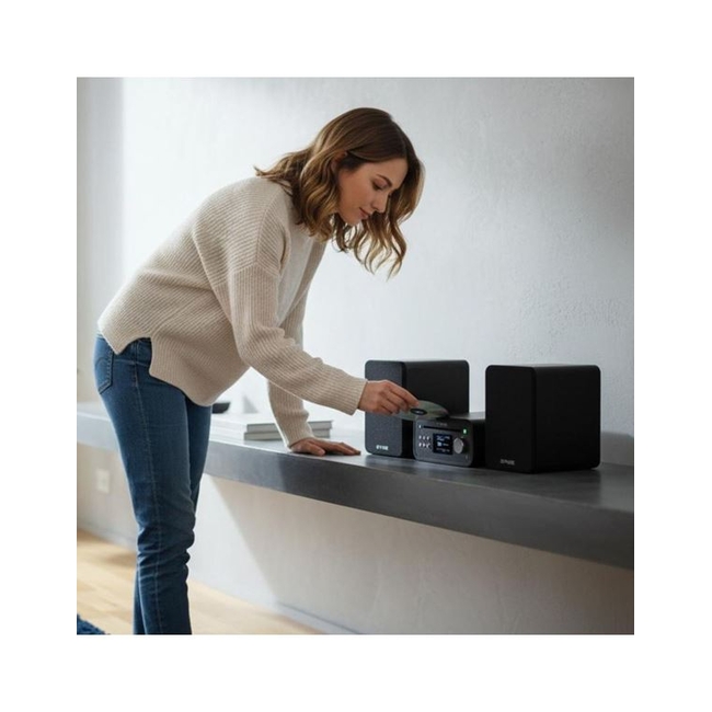 PURE Classic Stereo Mini Ολοκληρωμένο Ηχοσύστημα Bluetooth Μαύρο