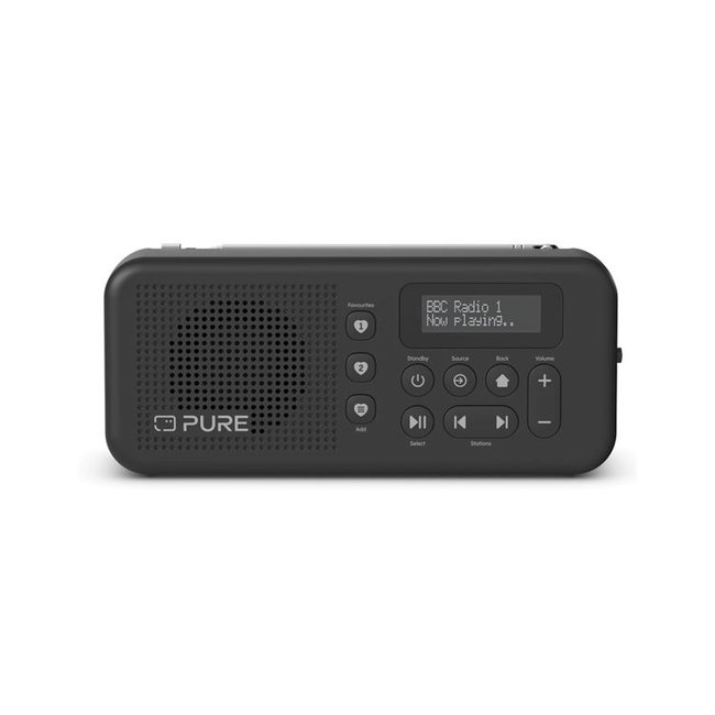 PURE Elan Move φορητό ψηφιακό ραδιόφωνο με DAB+ και Bluetooth, Μαύρο