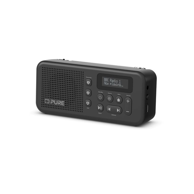 PURE Elan Move φορητό ψηφιακό ραδιόφωνο με DAB+ και Bluetooth, Μαύρο