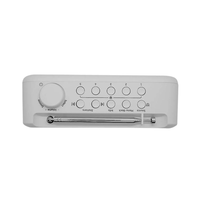 PURE Elan One 2 φορητό ψηφιακό ραδιόφωνο με DAB+ και Bluetooth, Λευκό