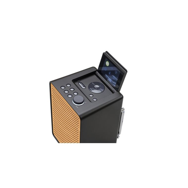 PURE Evoke Spot Wood Edition Δικτυακό Μίνι Ηχοσύστημα, Mαύρο/Cherry Wood