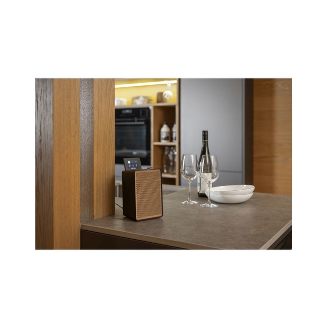 PURE Evoke Spot Wood Edition Δικτυακό Μίνι Ηχοσύστημα, Mαύρο/Cherry Wood