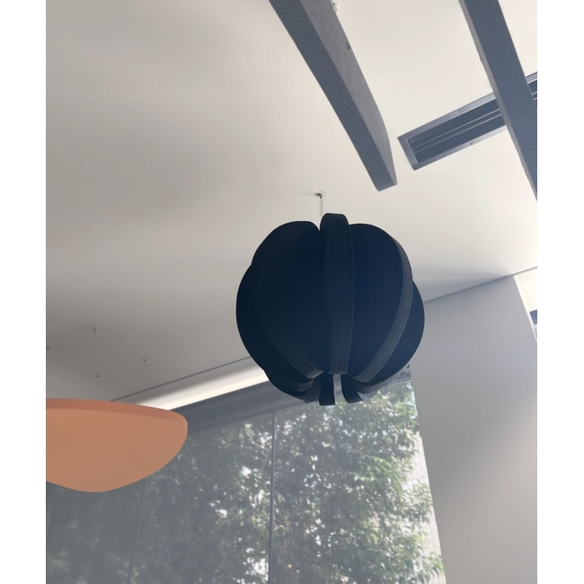 Audiodesigner Radial Sphere Black Ηχοαπορροφητικό Πάνελ Πολυεστέρα Σφαίρα 500 mm